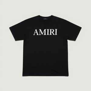 Amiri T-Shirt Paisley Logo Black XXL